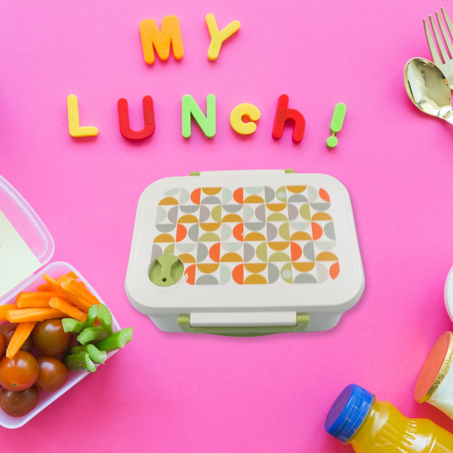 5855 Lunch Box 3 Compartment With Leak Proof Lunch Box & 1 spoon, For School & Office Use 5855 Lunch Box 3 Compartment With Leak Proof Lunch Box & 1 spoon, For School & Office Use